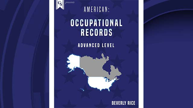 Course Enrollment: AM-305 American: Occupational Records