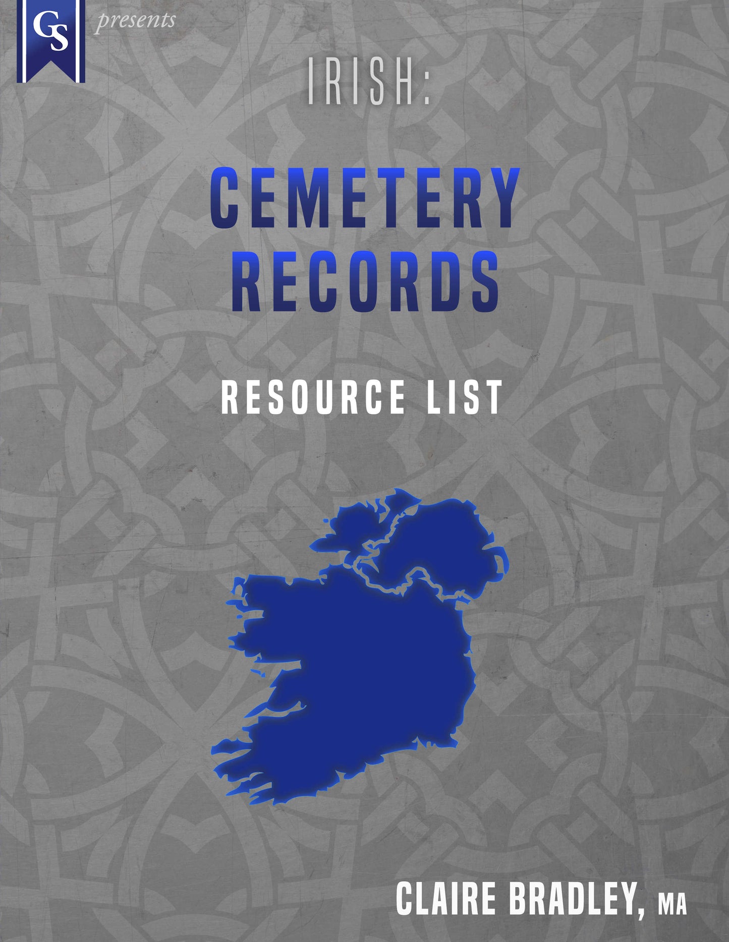 Printed Course Material-Irish: Cemetery Records-Resource List
