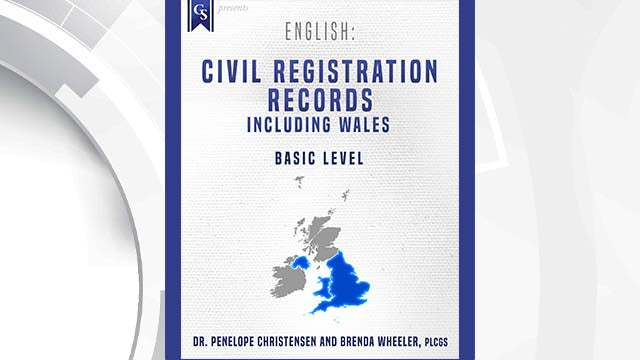 Course Enrollment: EN-102 English: Civil Registration Records Including Wales