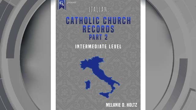 Course Enrollment: IT-202 Italian: Catholic Church Records-Part 2