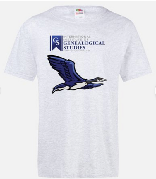 Light Gray t-shirt with Geno flying on the front